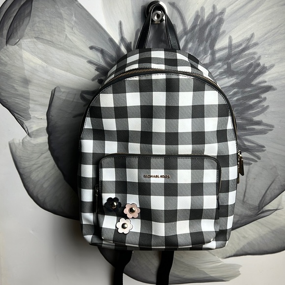michael kors gingham backpack